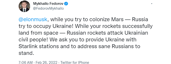 ukraine tweet