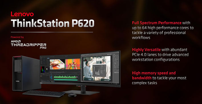 AMD Ryzen Threadripper Pro Слайд Lenovo ThinkStation