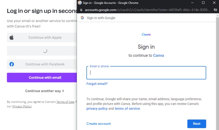 bitb phishing technique canva news