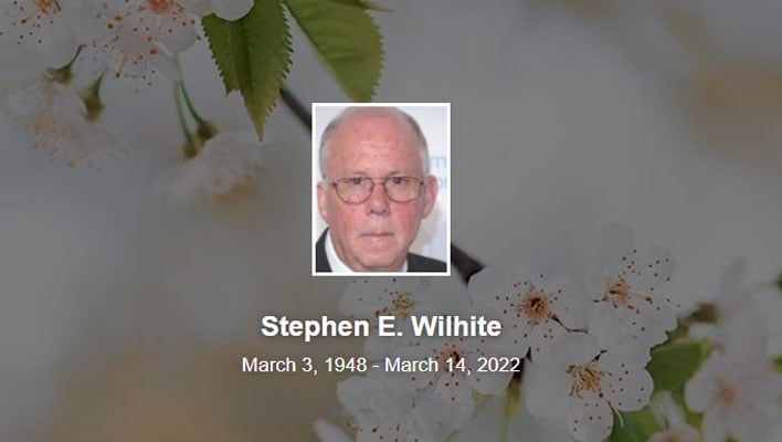 Stephen E. Wilhite obituary page