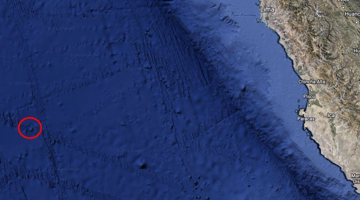 Google Earth Circle карта Перу