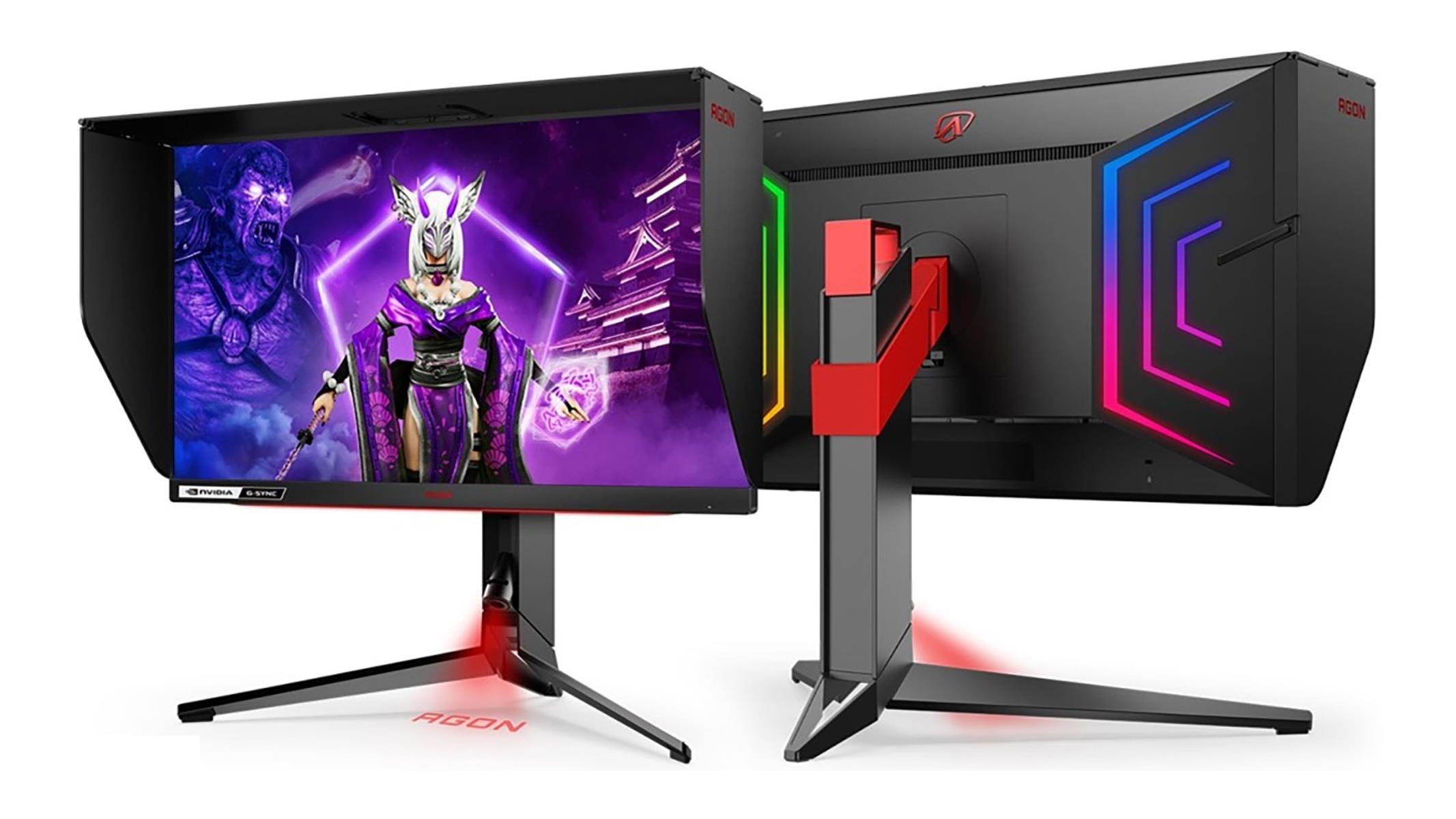 AOC Agon PRO AG254FG 25 Tournament Gaming Monitor, FHD 1920x1080, 360Hz,  1ms, DisplayHDR 400, G-SYNC + Reflex, Console Ready, Light FX, Low Input  Lag, Height-Adjustable 