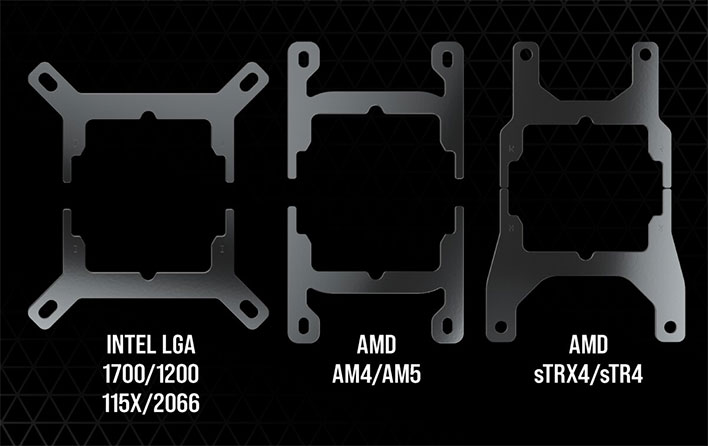 Corsair Retools Its Elite Liquid Coolers To Chill Intel Alder Lake And Amd Zen 4 Cpus Hothardware