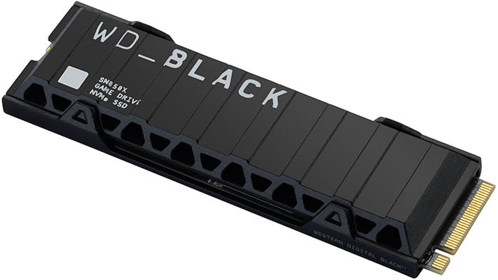 WD Black SN850X NVMe SSD on a white background