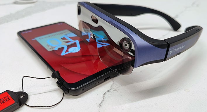 Qualcomm Wireless AR Smart Viewer Reference Design on a smartphone