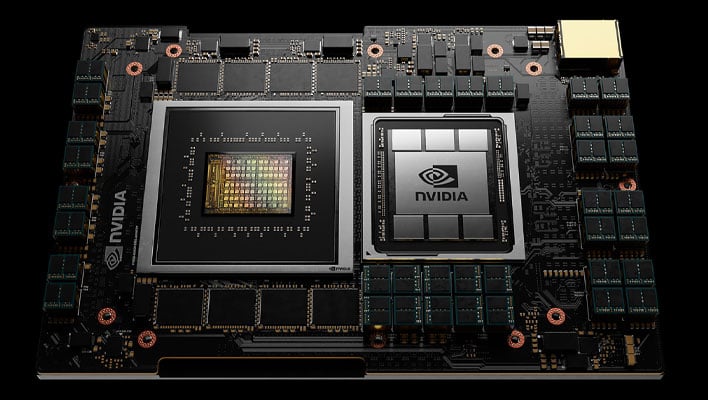 NVIDIA Grace CPU on a black background