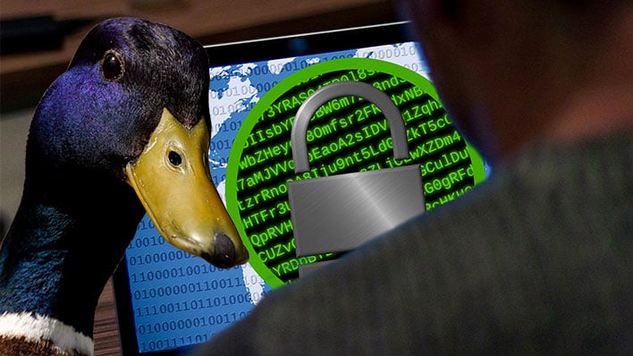 Ransomware with a duck head