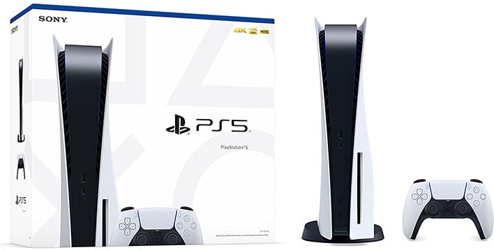 Sony PlayStation 5 console and retail packaging