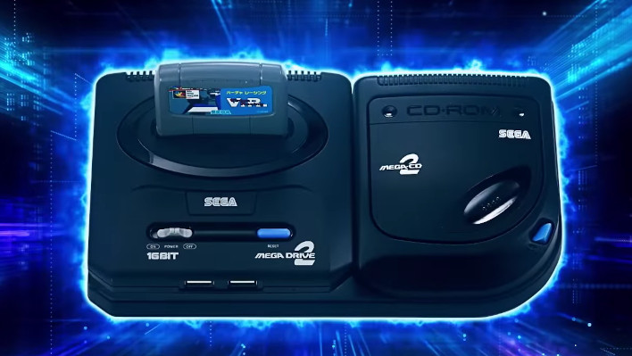 mega drive 2 with cd