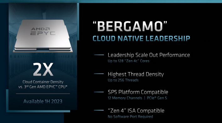 AMD Bergamo slide