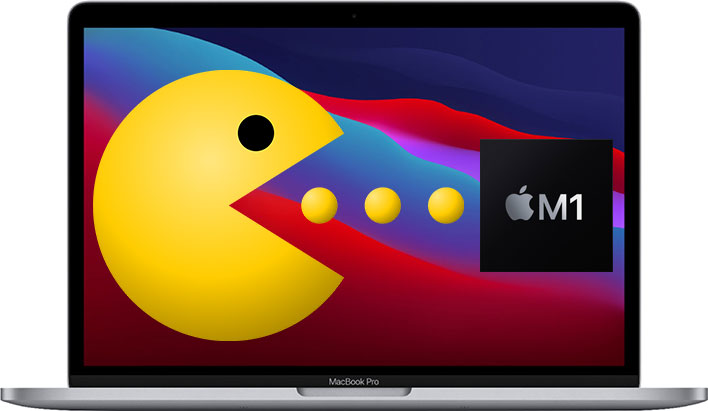 Apple M1 MacBook with Pacman