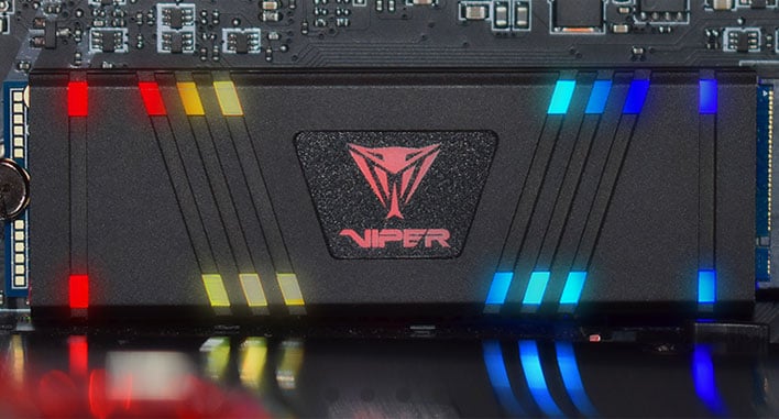 Viper Gaming VPR400 SSD installed in a motherboard