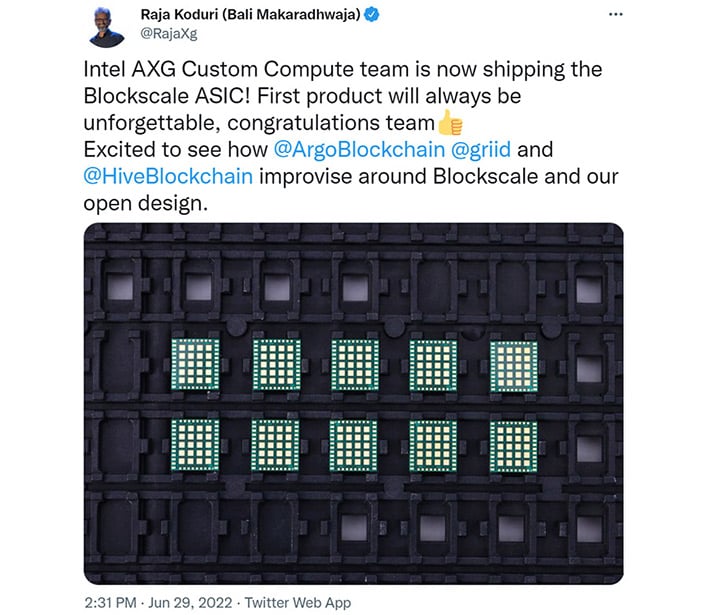 raja blockchain chip tweet 2