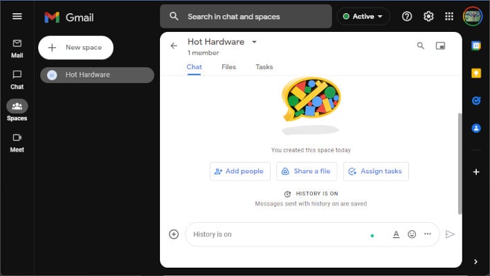 Google Workspace Updates: New integrated view for Gmail features email,  Google Meet, Google Chat, and Spaces in one place