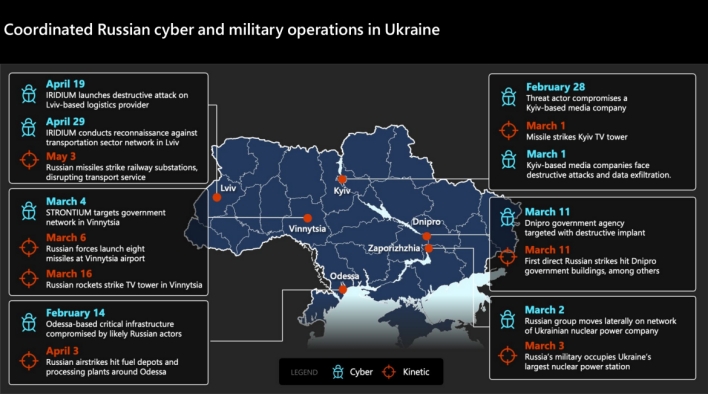 русские хакеры украина кибератака майкрософт дает отпор карта новости
