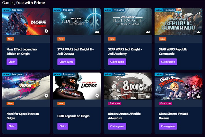 Prime members can claim 'over 30 free games' on Prime Day