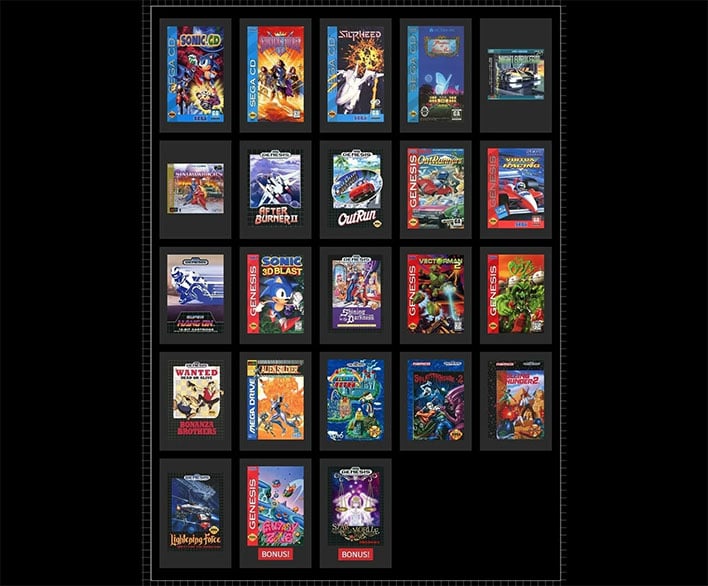 Список игр для Sega Genesis Mini 2