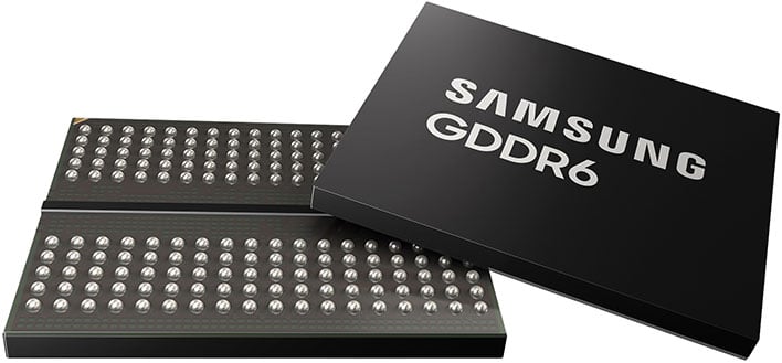Чипы оперативной памяти Samsung GDDR6