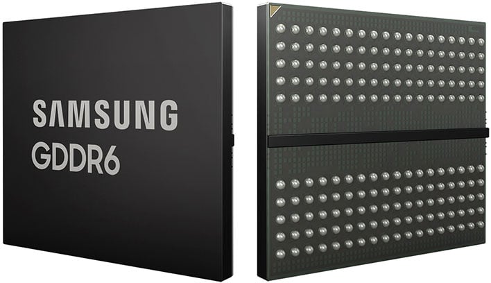 Samsung GDDR6 memory chips