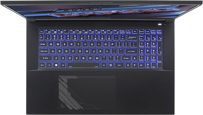 Gigabyte G7 laptop keyboard