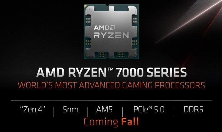 Официальный слайд AMD Ryzen 7000