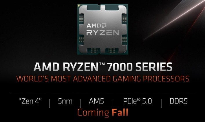 AMD Ryzen 7000 official slide