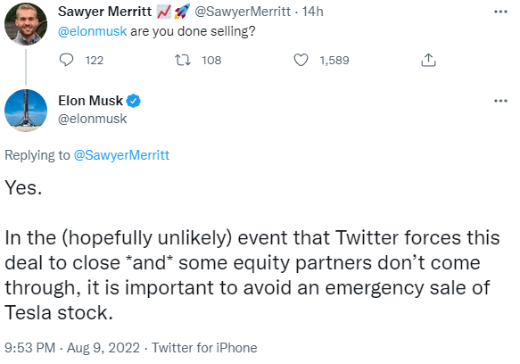 musk twitter tesla