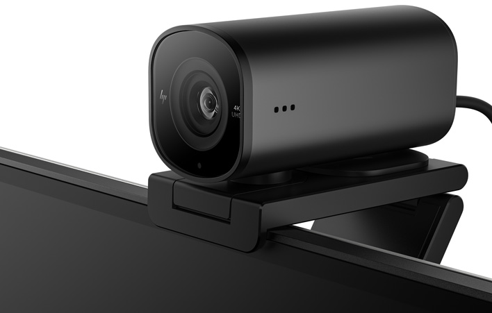 HP 965 4K Streaming Webcam Mounted