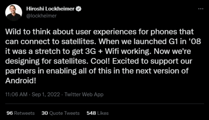 android 14 hiroshi lockheimer tweet