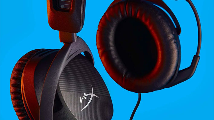 HyperX Cloud Stinger 2 headset (closeup of the earcup)