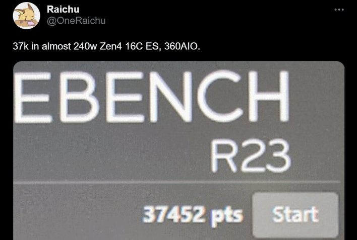 raichu cinebench score screenshot