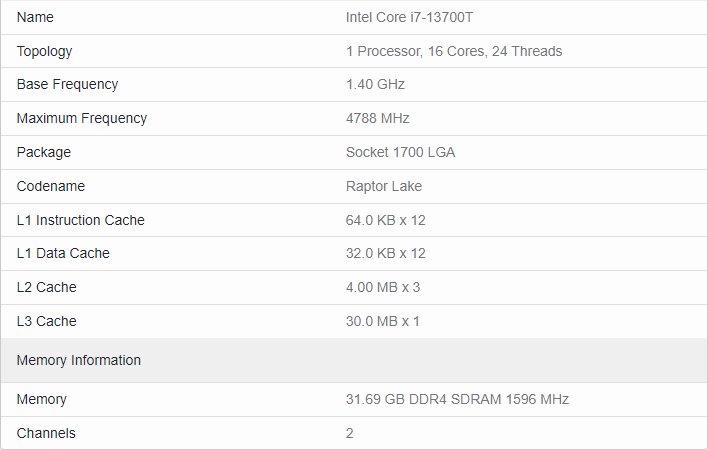 geekbench cpu specs screenshot