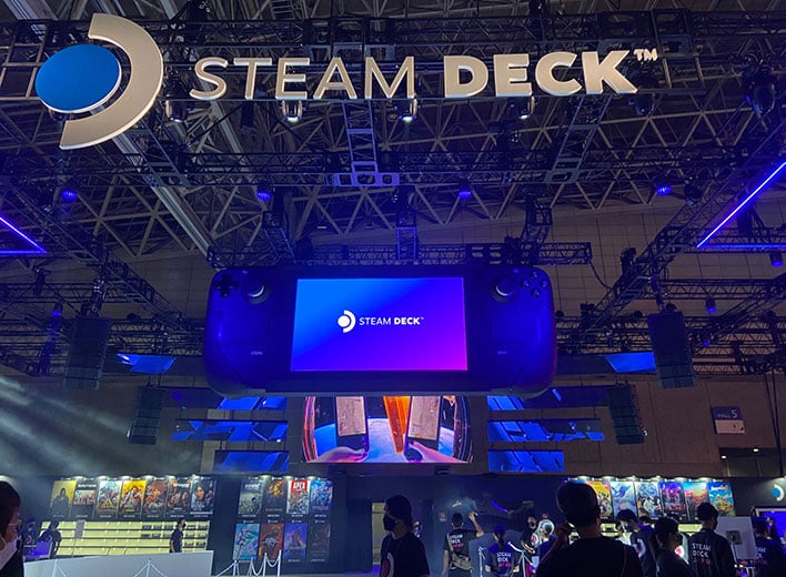 Steam Deck exhibition at TGS