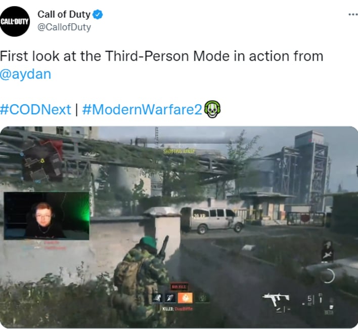 cod tweet