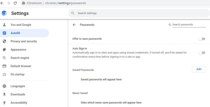 chrome saved password settings news