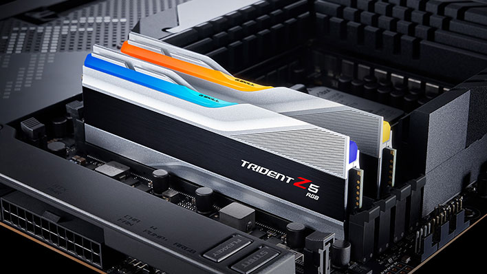 G.Skill Trident Z5 RGB RAM installed in a motherboard