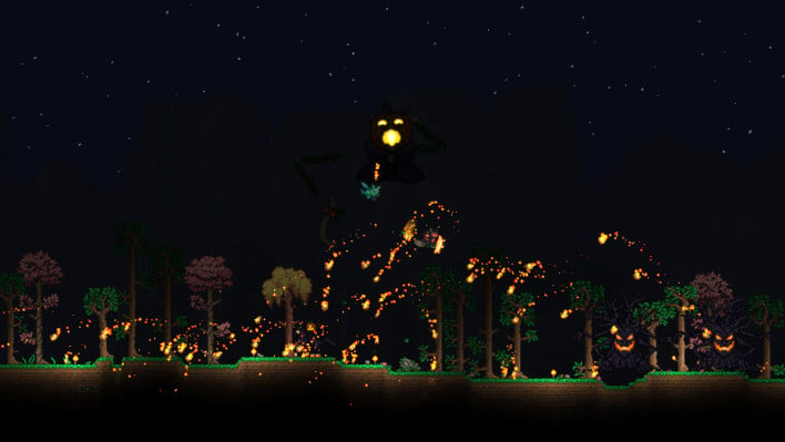 terraria on fire