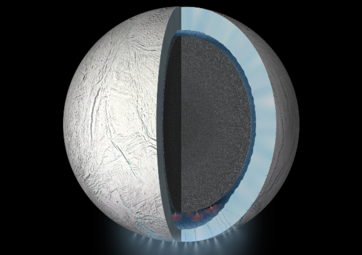 artist rendition enceladus