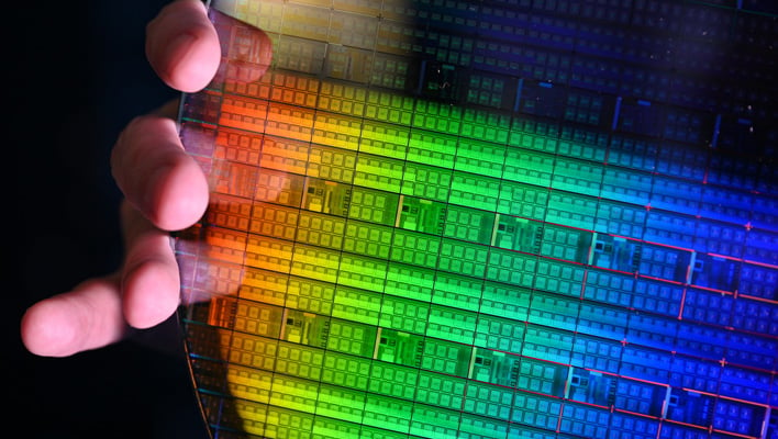 hero intel fully processed silicon spin qubit wafer