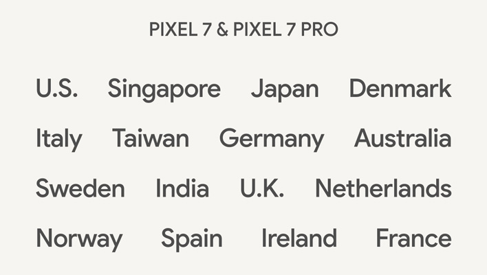 google pixel launch countries