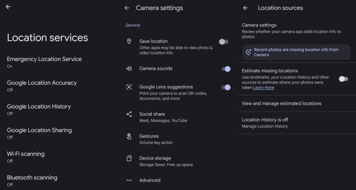 Additional google android site settings news
