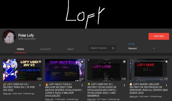 lofy youtube channel promoting malicious hacking tools news