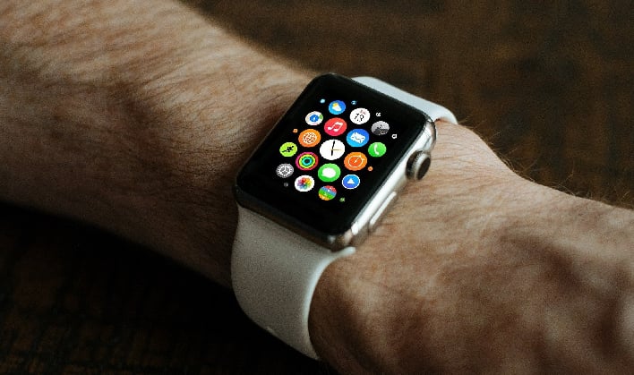 apple watch on arm