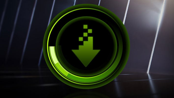 NVIDIA's GeForce GPU driver download logo