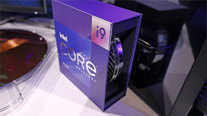 Intel Core i9-13900K retail box on a desk.