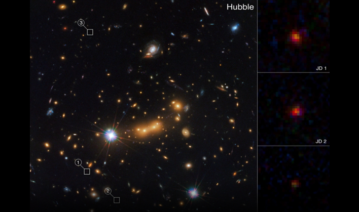 NASA's Webb Telescope Looks Back In Time To Capture A Galaxy 5.6 ...