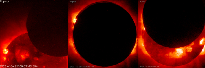 annular eclipse three images
