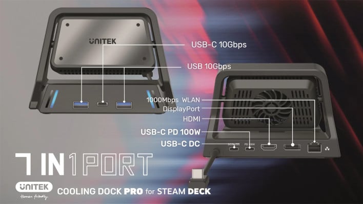 Keep Your Steam Deck From Overheating With The Unitek Cooler Dock Pro