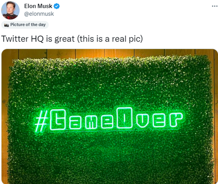 elon musk tweet hq