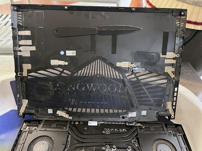 Double-Edged Knife Hidden in a Gaming Computer